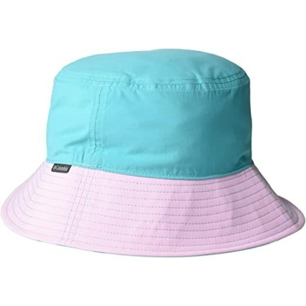 Columbia Pixel Grabber Bucket Hat Cap S/M New Green Pink Reversible Youth Kids